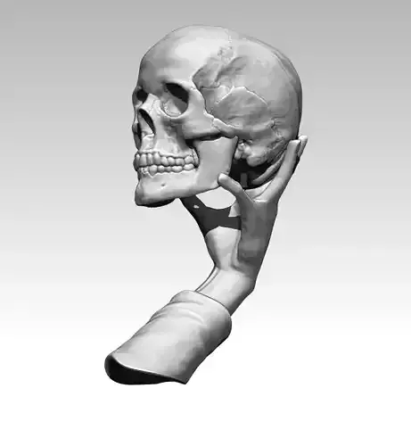  William Shakespeare Human Skull To be or Not 3D print model