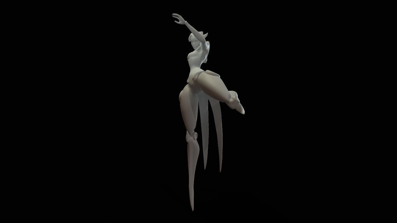 camille dancer 3D print model_40