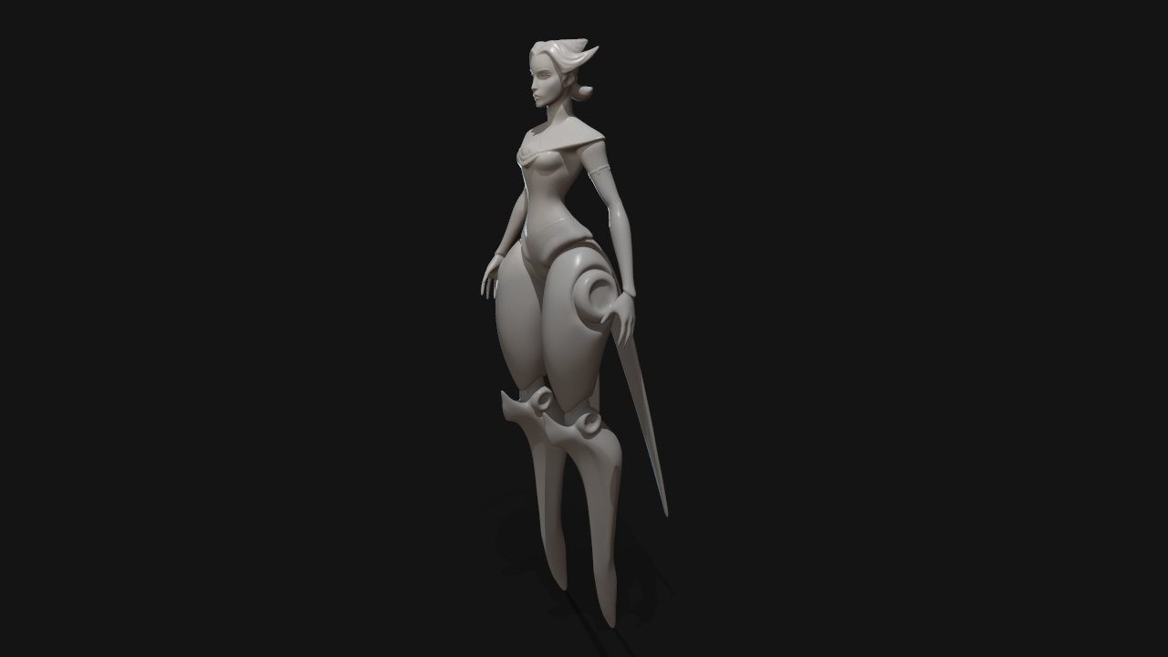 camille dancer 3D print model_20