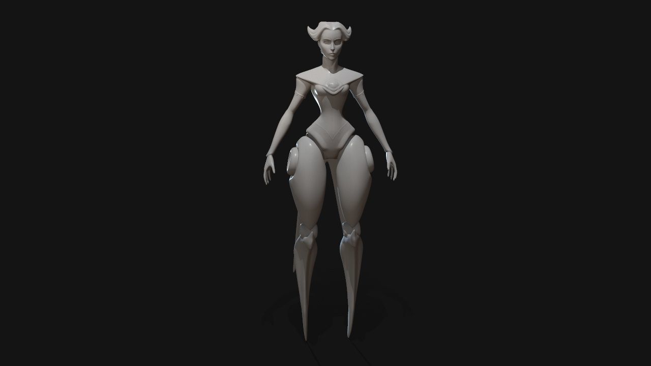camille dancer 3D print model_24