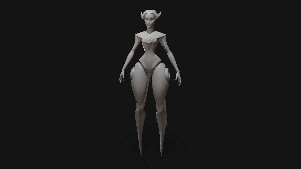 camille dancer 3D print model_22