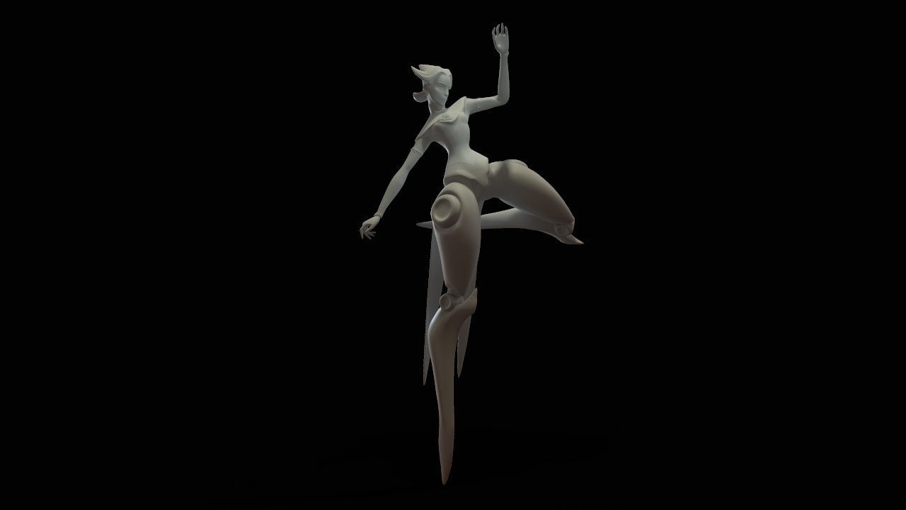 camille dancer 3D print model_31