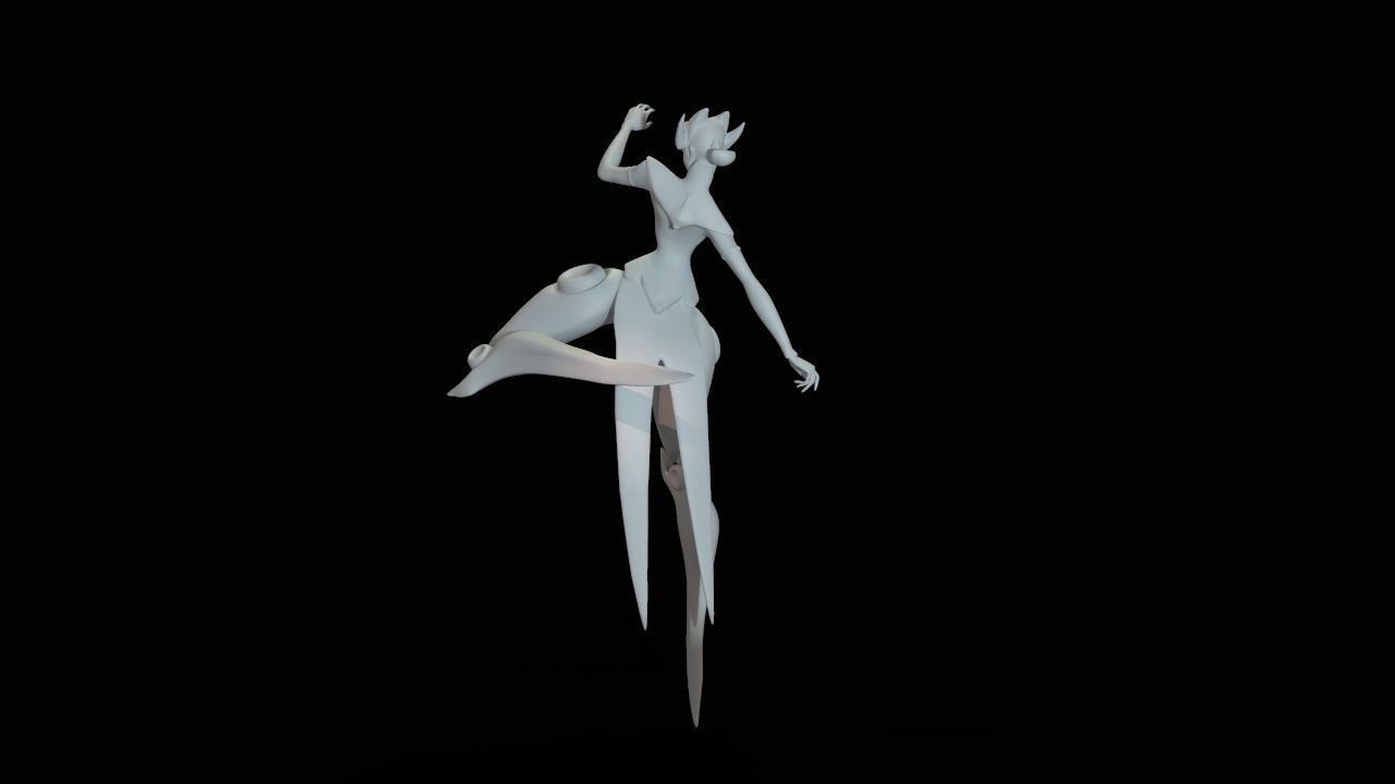camille dancer 3D print model_30