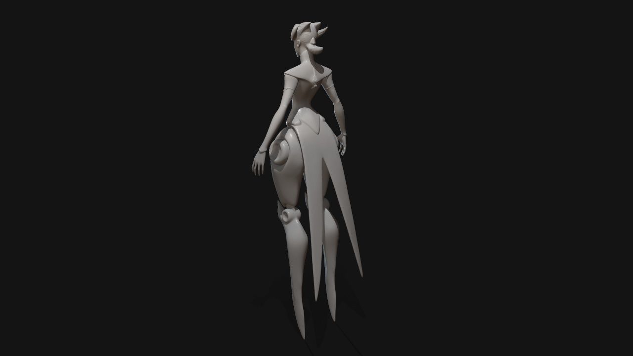 camille dancer 3D print model_14
