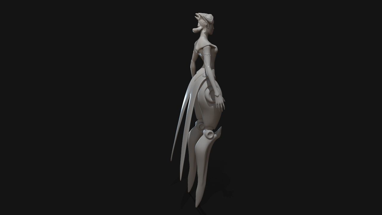 camille dancer 3D print model_6