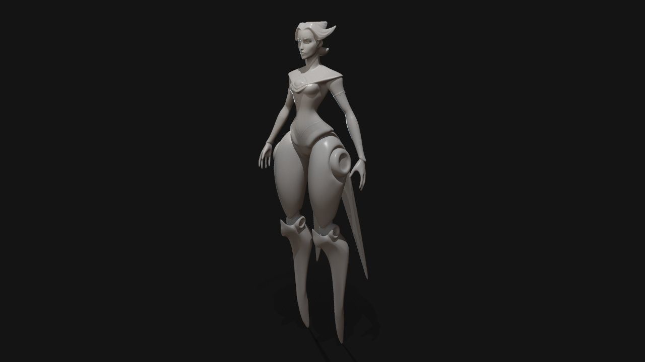 camille dancer 3D print model_21