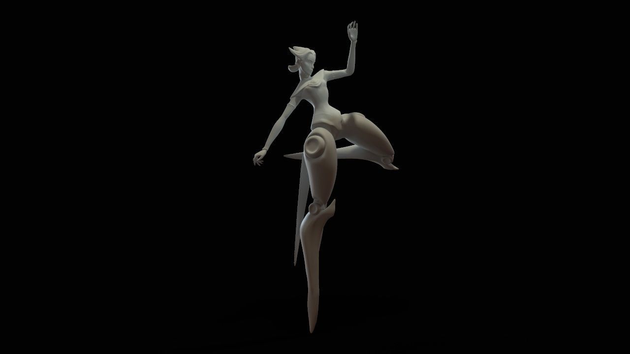 camille dancer 3D print model_32