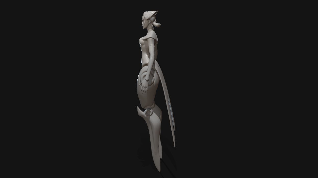 camille dancer 3D print model_17