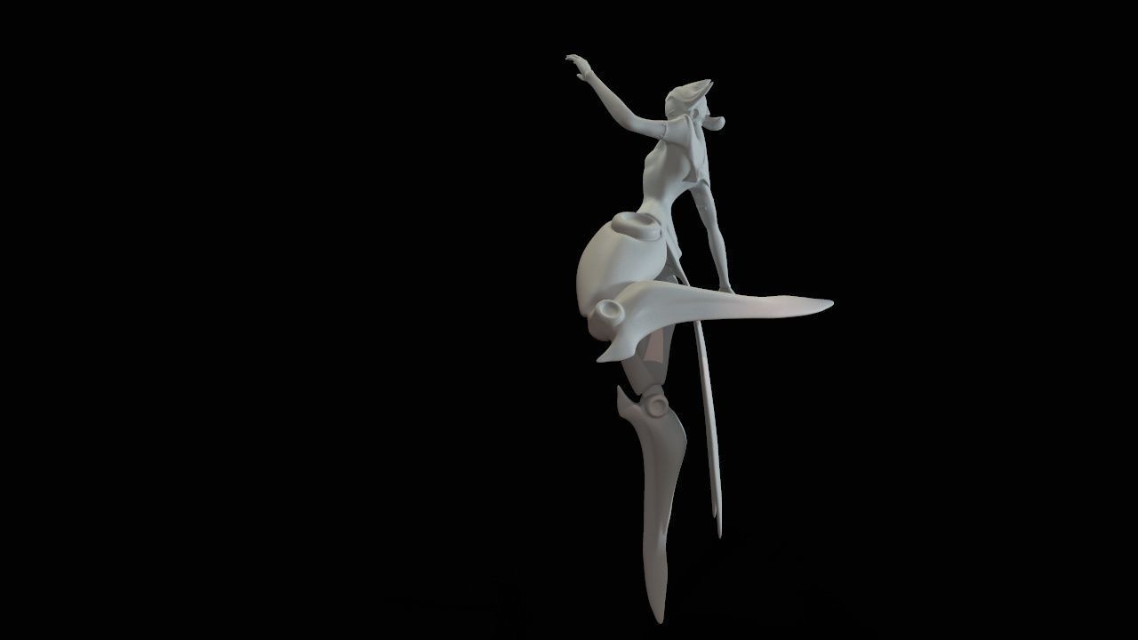 camille dancer 3D print model_27
