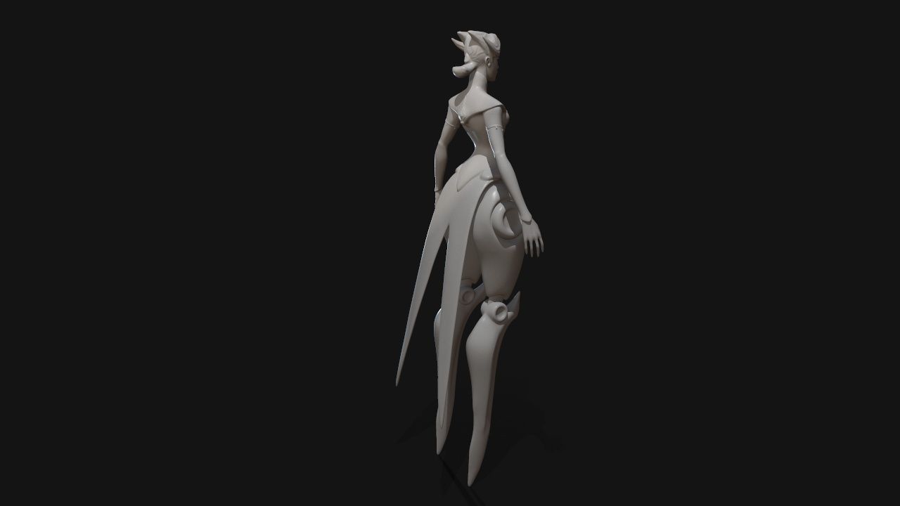 camille dancer 3D print model_7