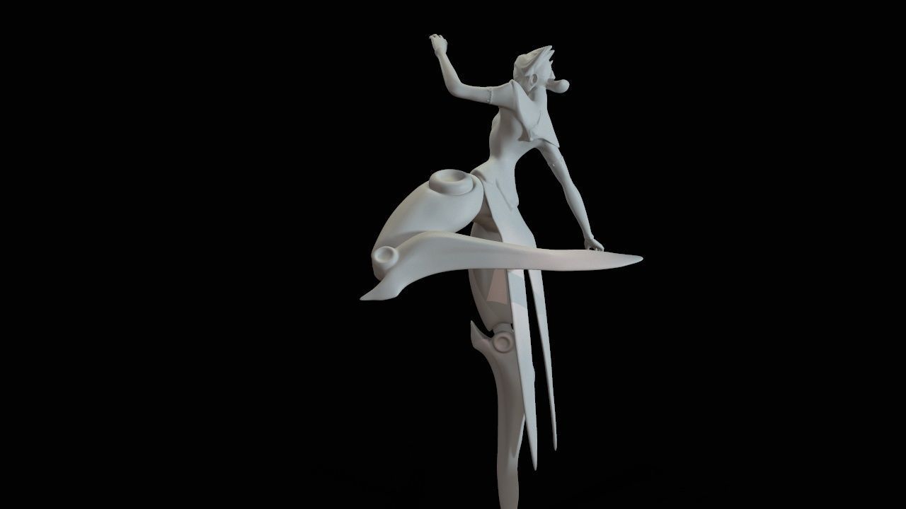 camille dancer 3D print model_33