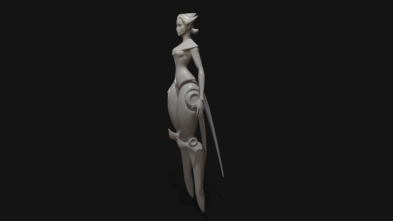 camille dancer 3D print model_19