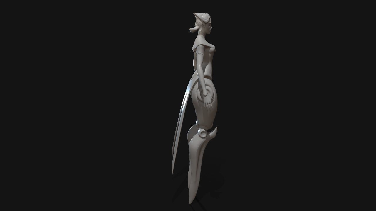 camille dancer 3D print model_5