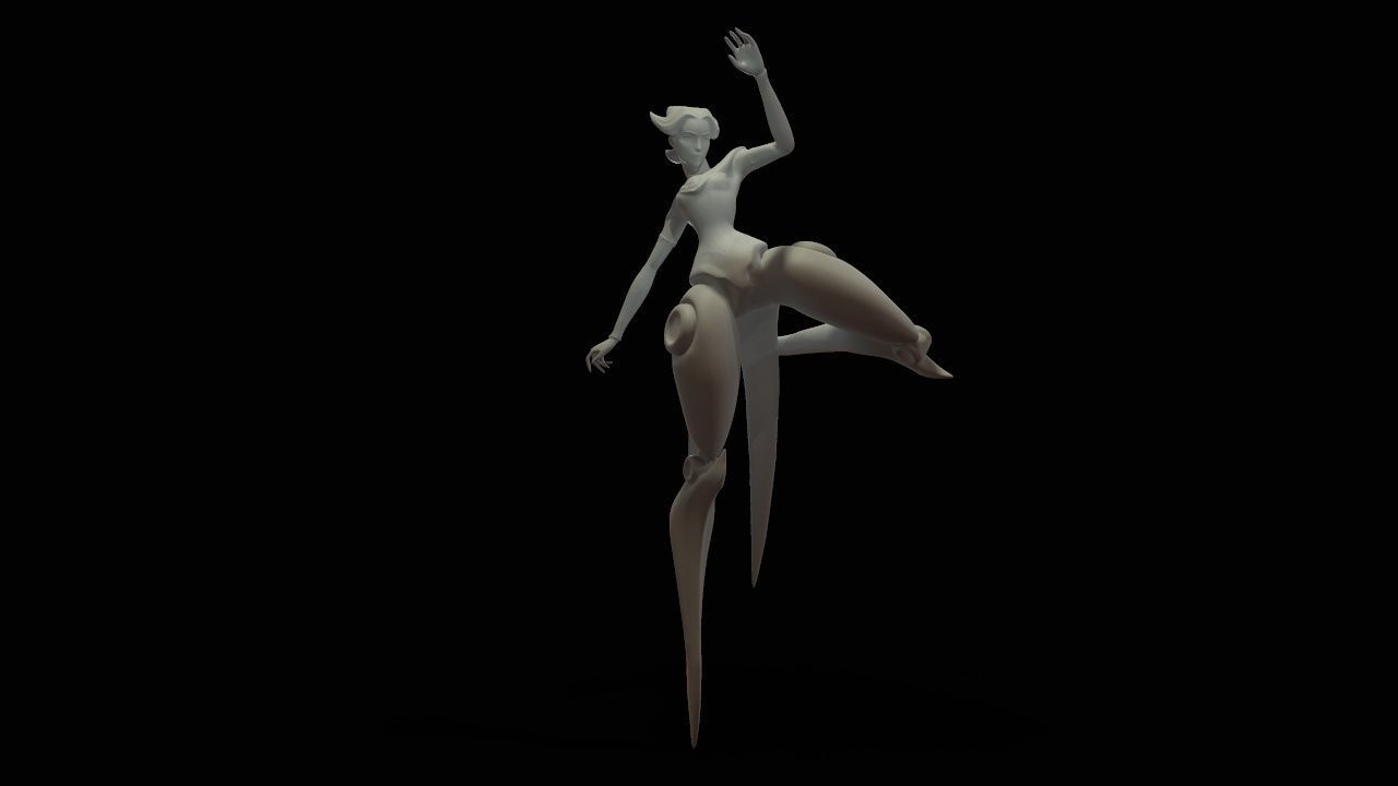 camille dancer 3D print model_34