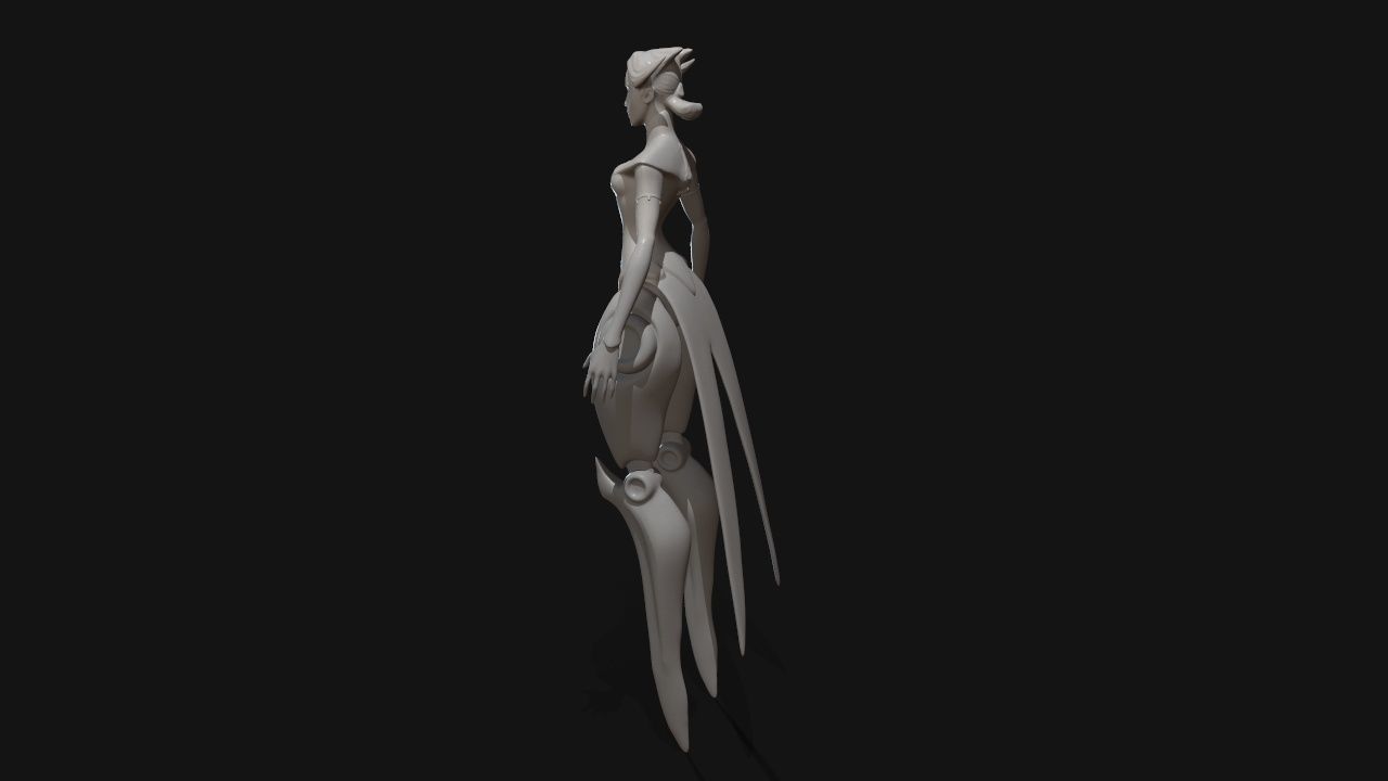 camille dancer 3D print model_16