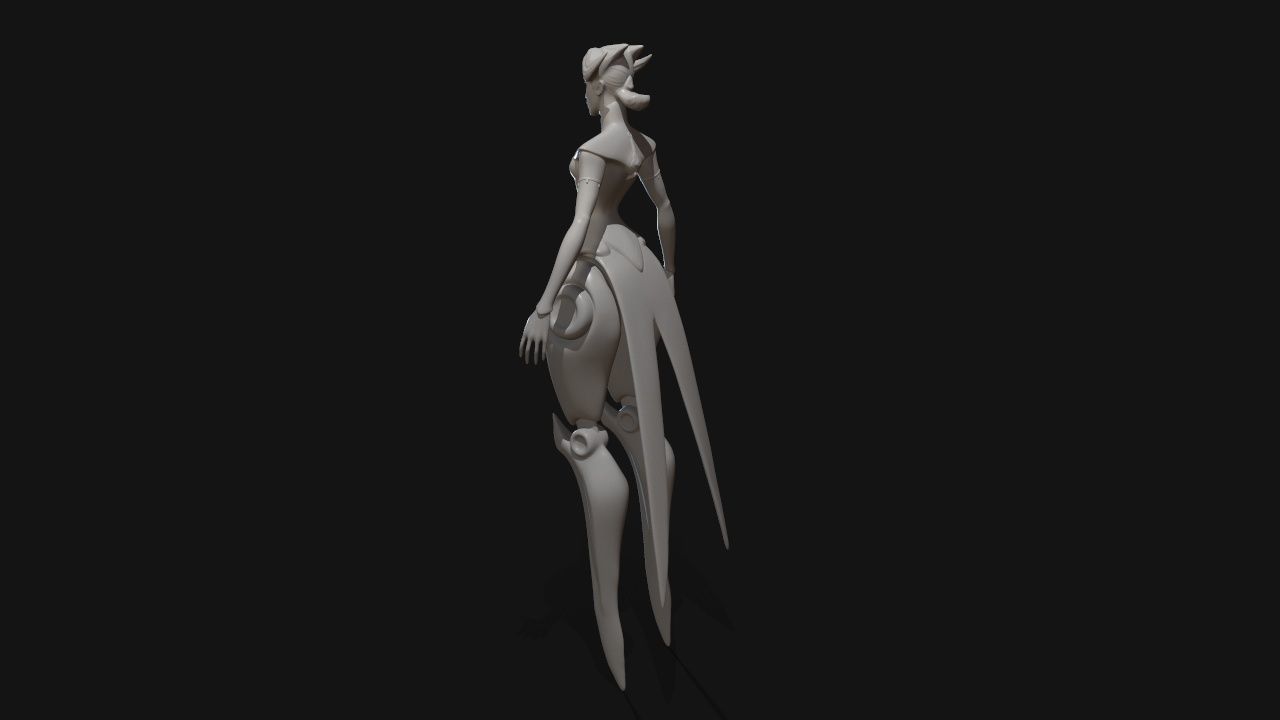 camille dancer 3D print model_15