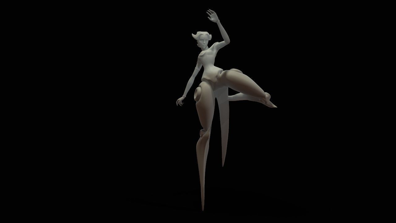 camille dancer 3D print model_35