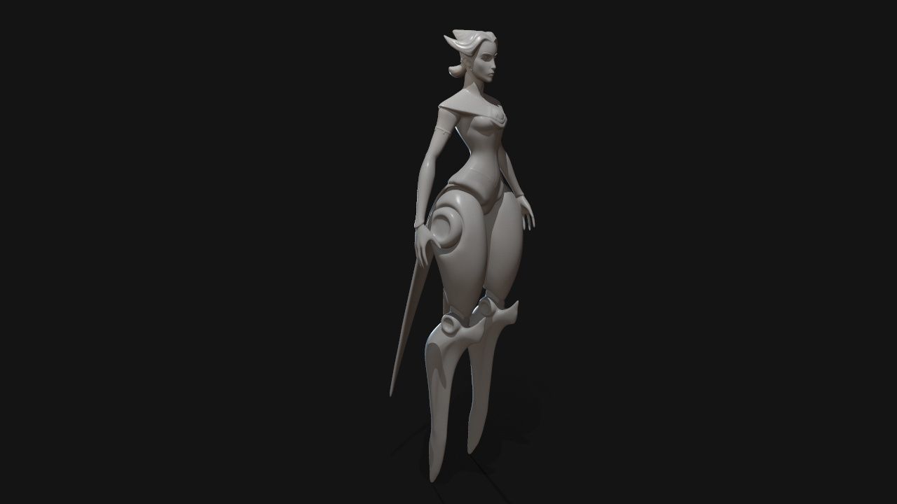 camille dancer 3D print model_2