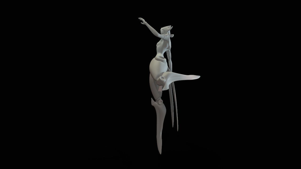 camille dancer 3D print model_26