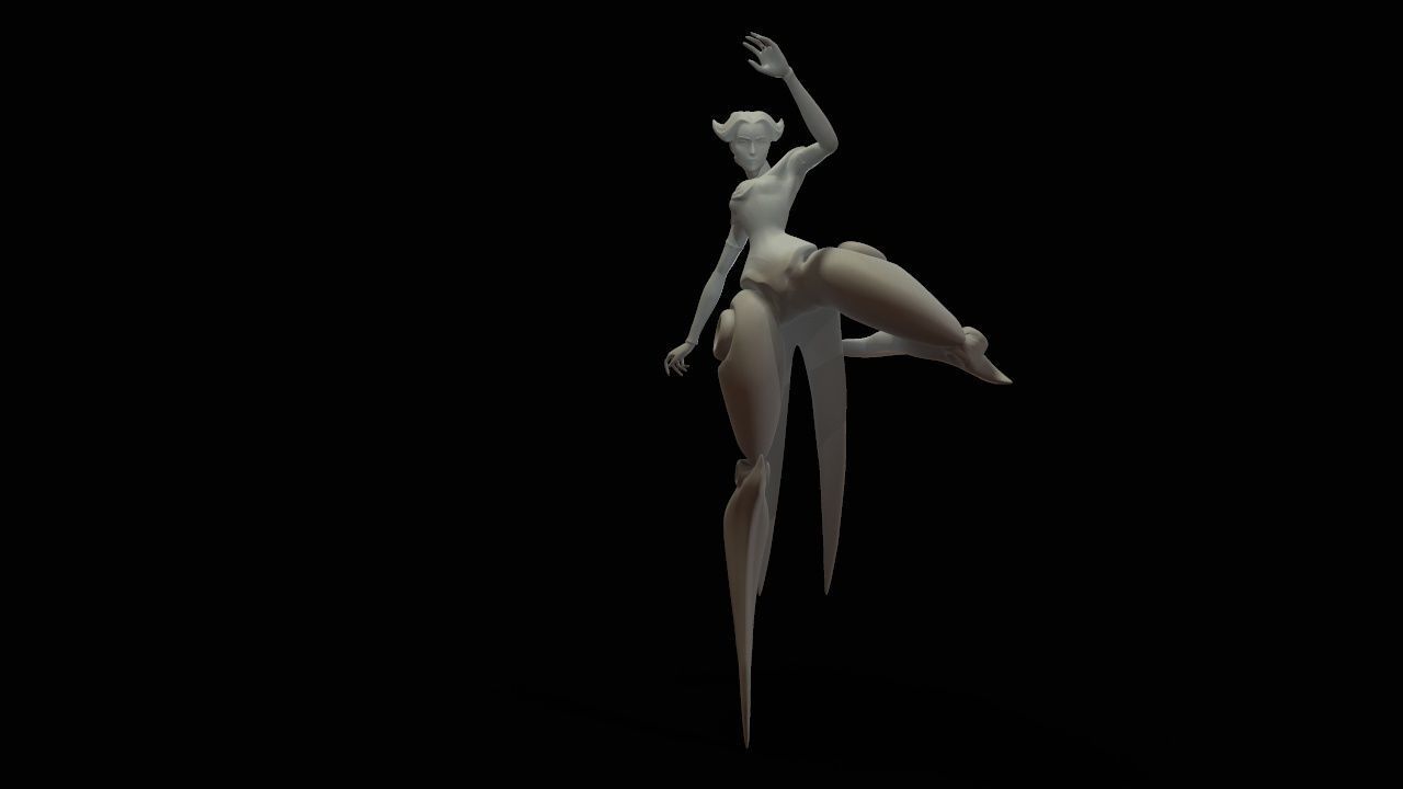 camille dancer 3D print model_36