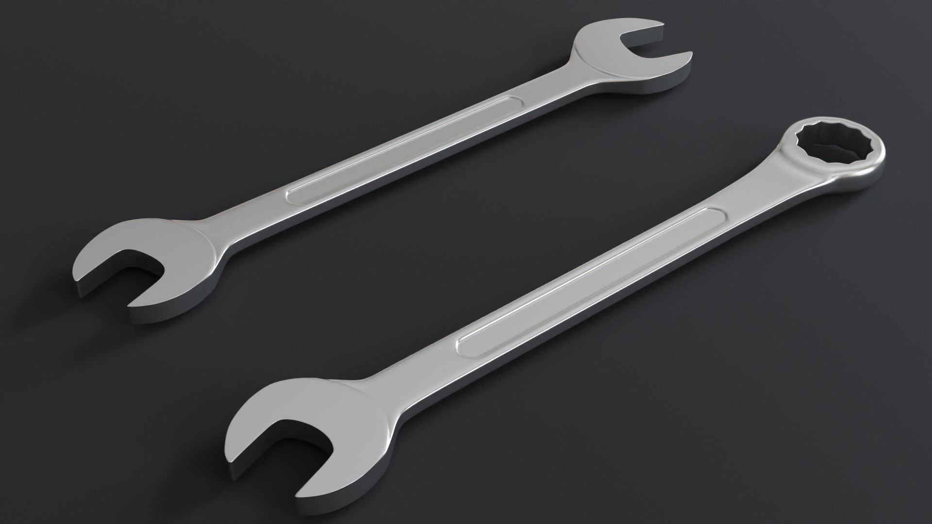 Spanner Wrench Models Free low-poly 3D model_2