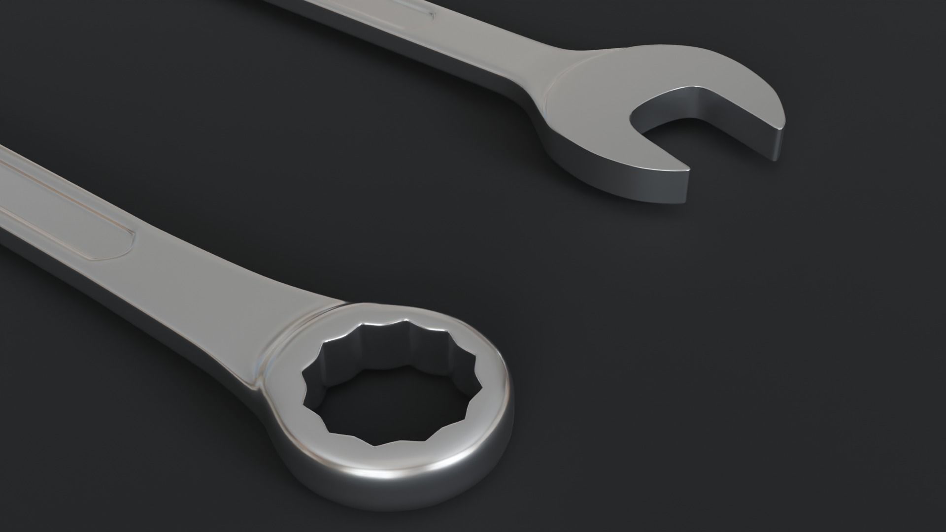 Spanner Wrench Models Free low-poly 3D model_3