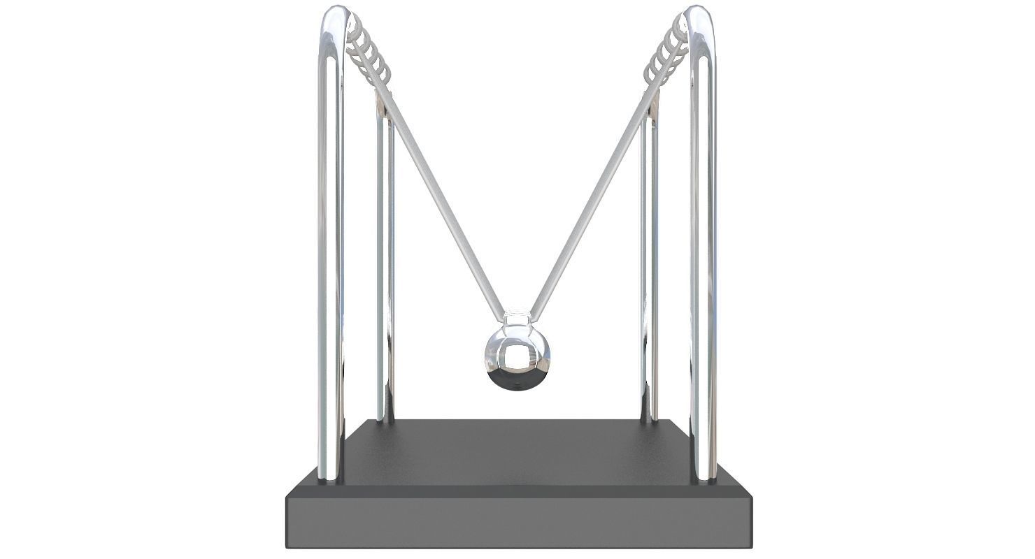 Newtons Cradle 3D model_8