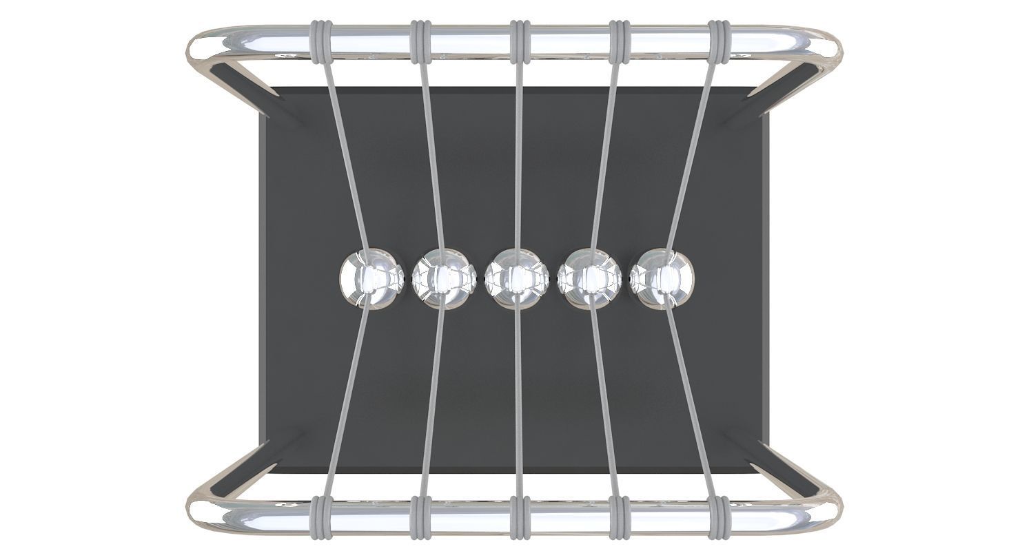 Newtons Cradle 3D model_4