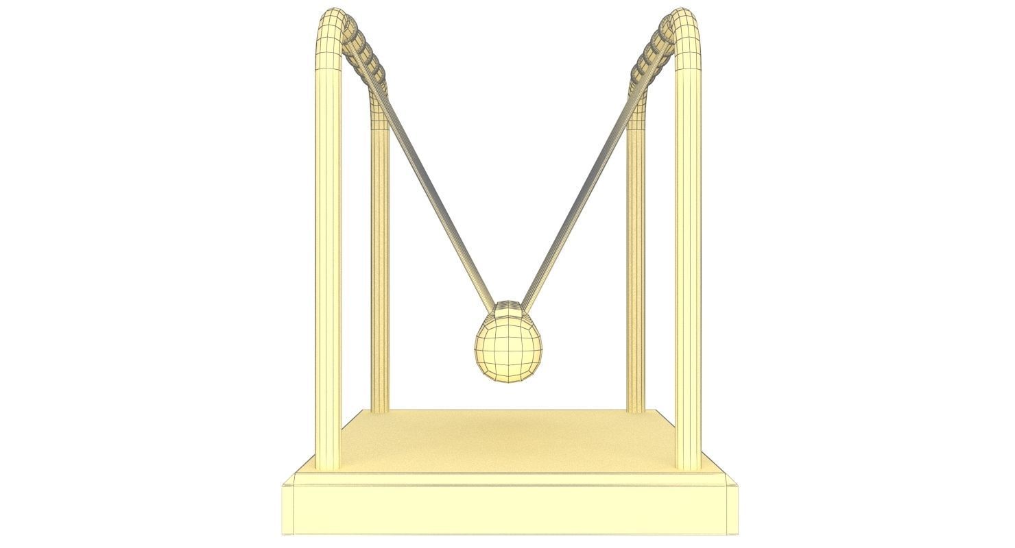 Newtons Cradle 3D model_15