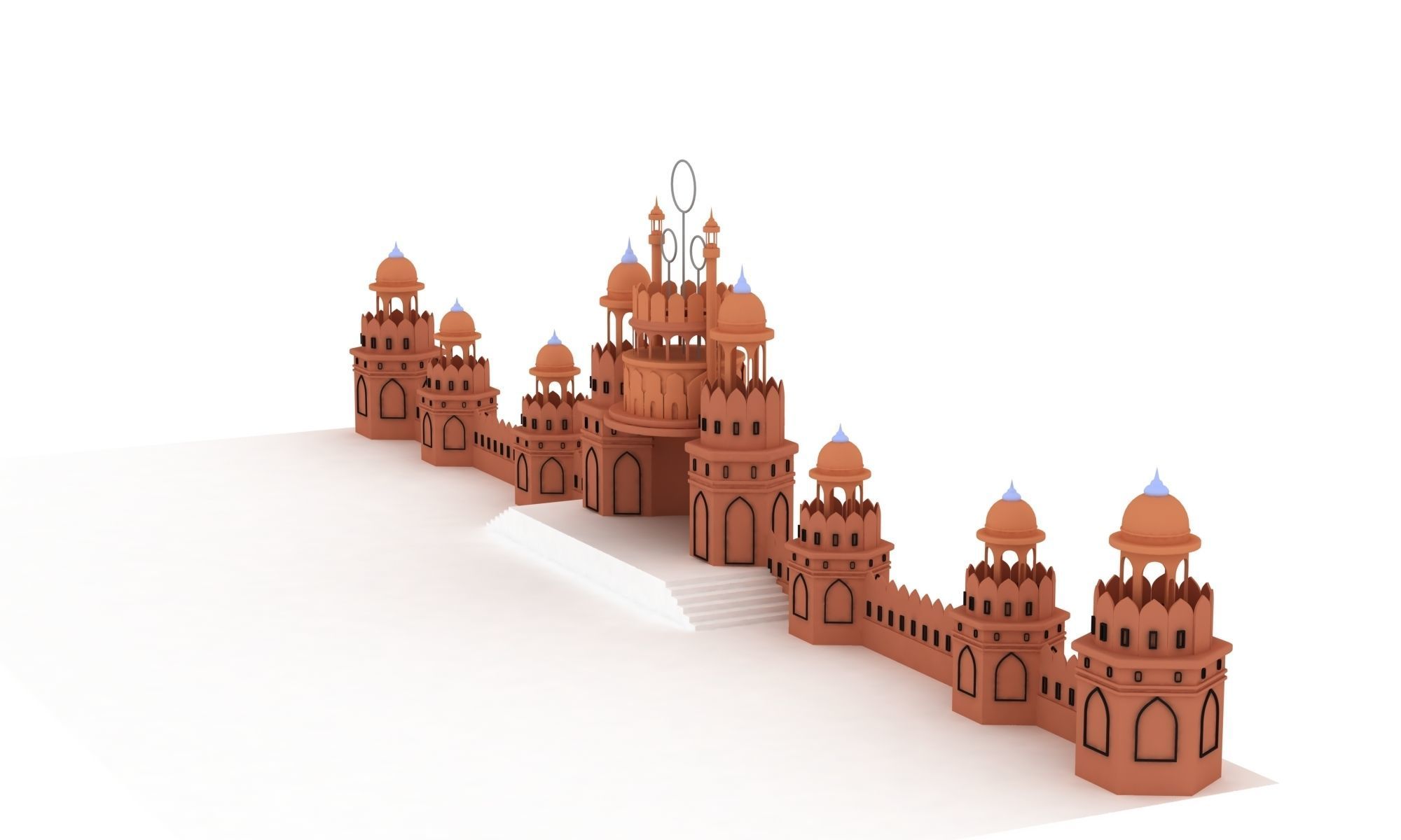Castle intro 3D model_1