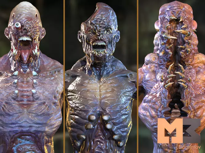 Creeping Creatures Pack Low-poly 3D model_0