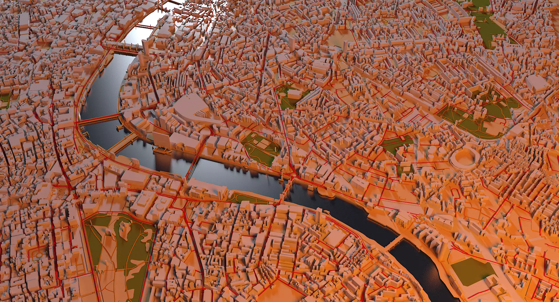 London 3D Map 3D model_0