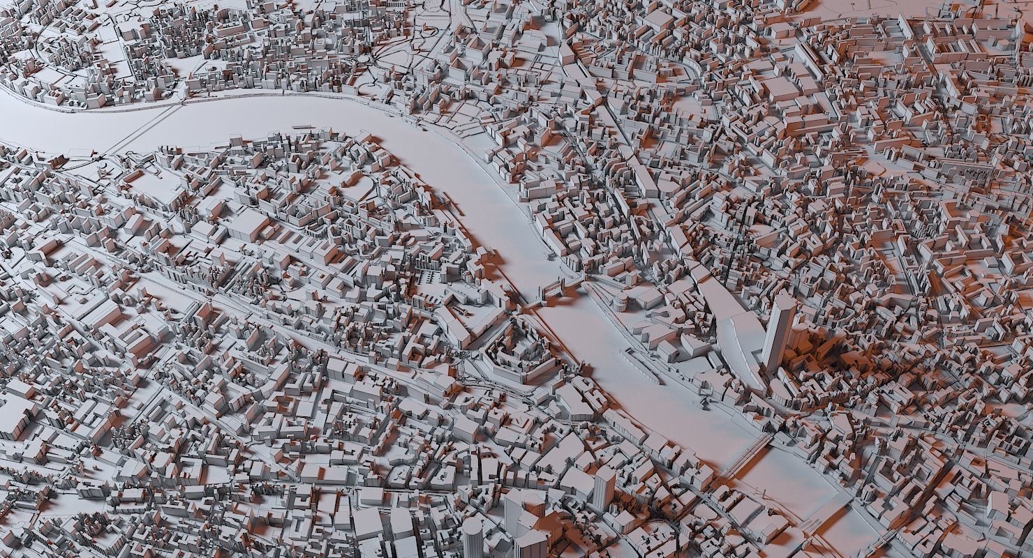 London 3D Map 3D model_13