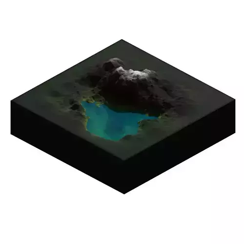 Low Poly Lake Terrain  Free low-poly 3D model
