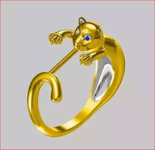 Cat - Ring 3D print model
