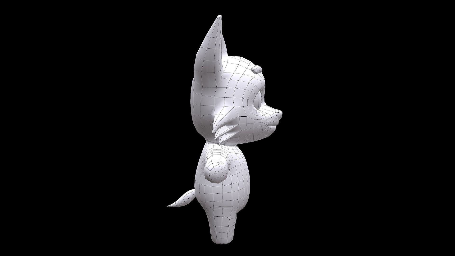 Cute Cartoon style Fox rigged and animated for Endless runner  Low-poly 3D model_18