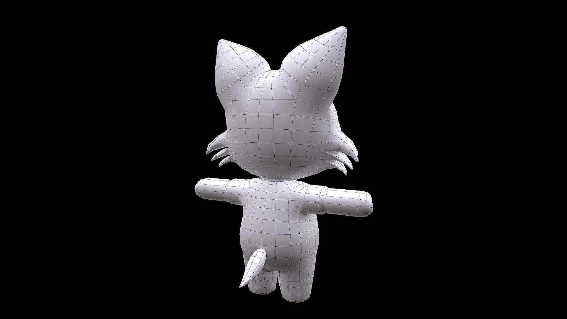Cute Cartoon style Fox rigged and animated for Endless runner  Low-poly 3D model_19