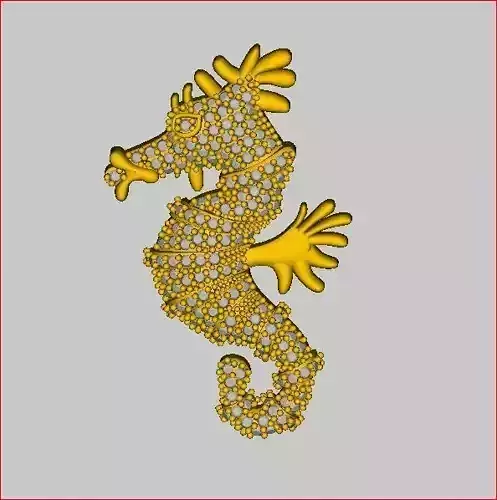 Seahorse - Pendant 3D print model