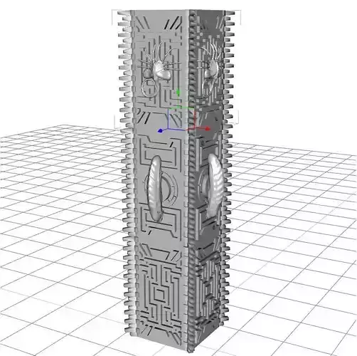 Printable AvP Collumn vor Tabletop and Wargaming 3D print model