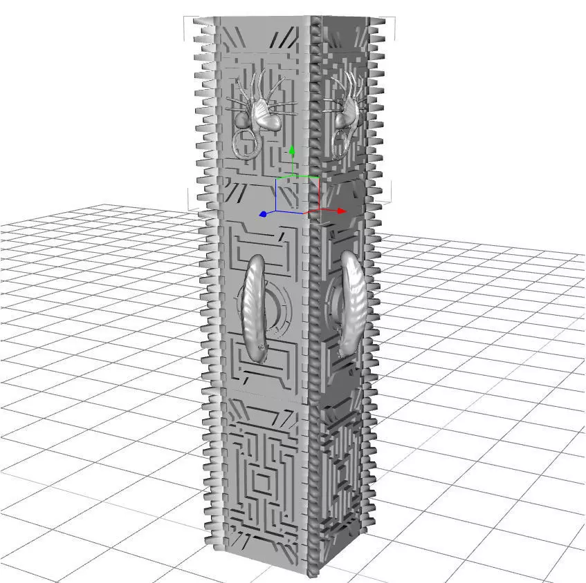 Printable AvP Collumn vor Tabletop and Wargaming 3D print model_0