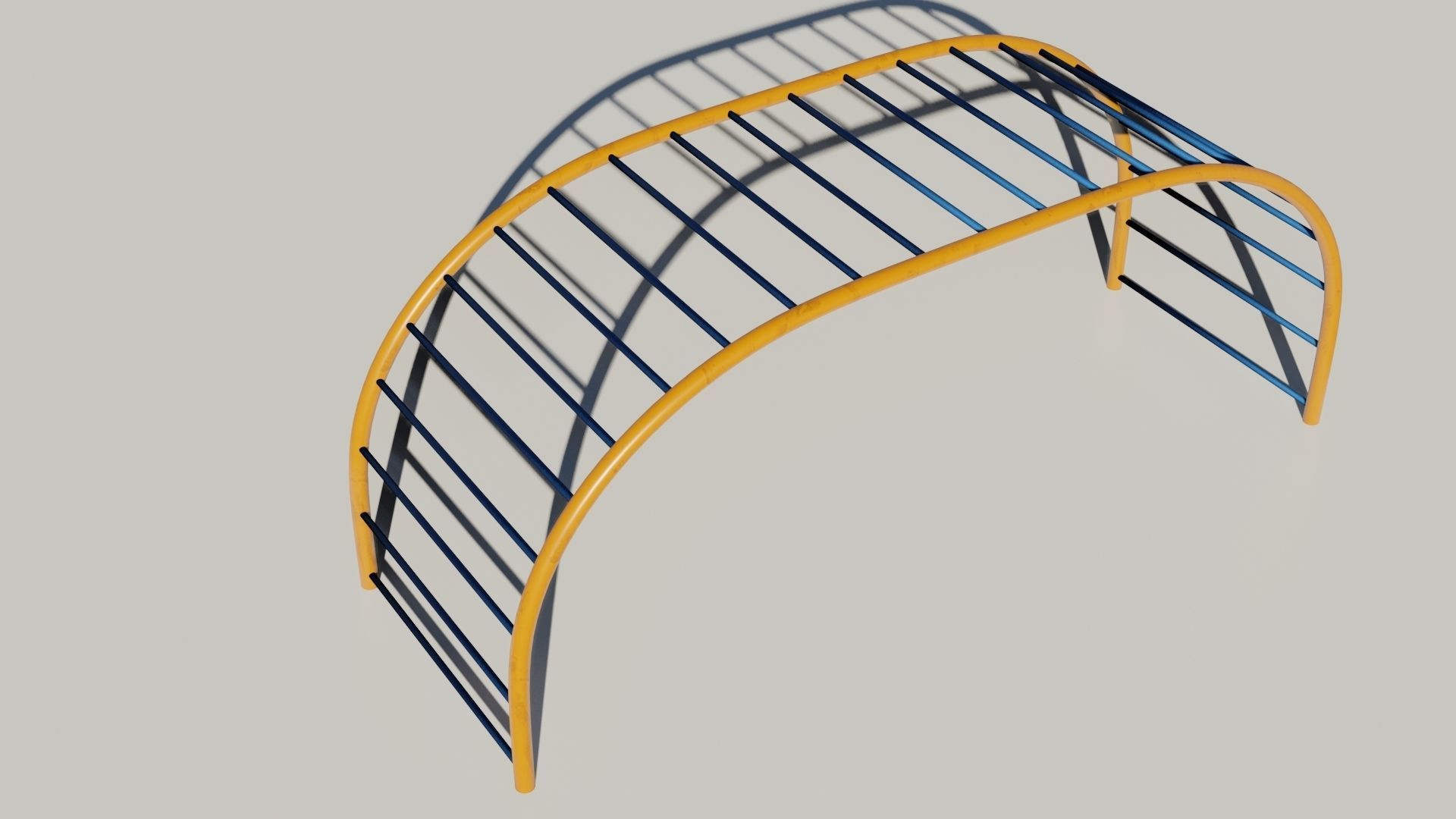 Playground 3D model play structure Low-poly 3D model_5