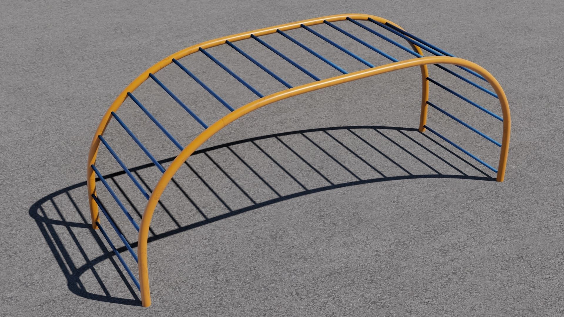 Playground 3D model play structure Low-poly 3D model_11