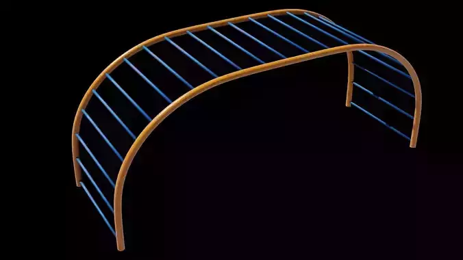 Playground 3D model play structure Low-poly 3D model