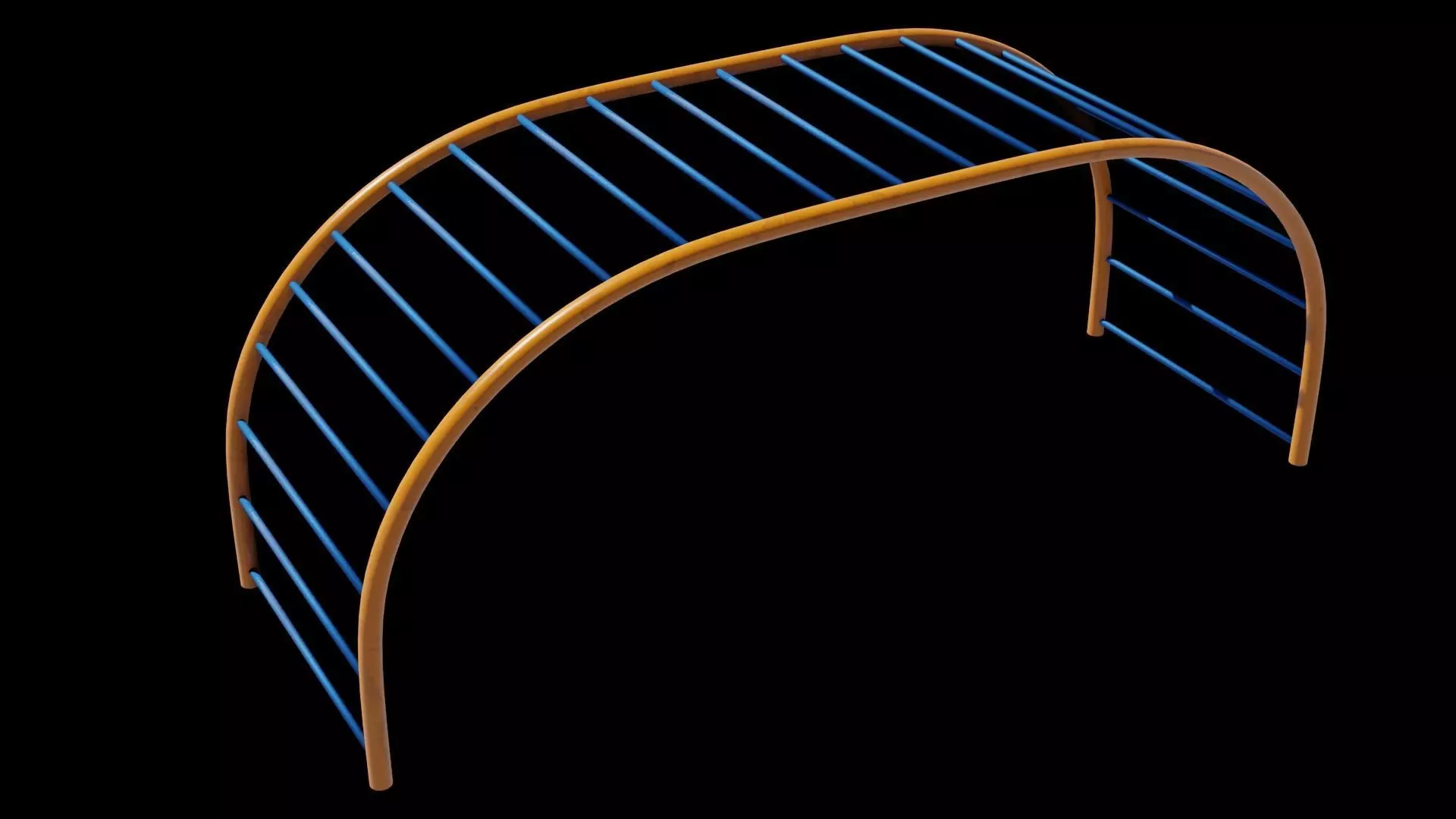 Playground 3D model play structure Low-poly 3D model_0