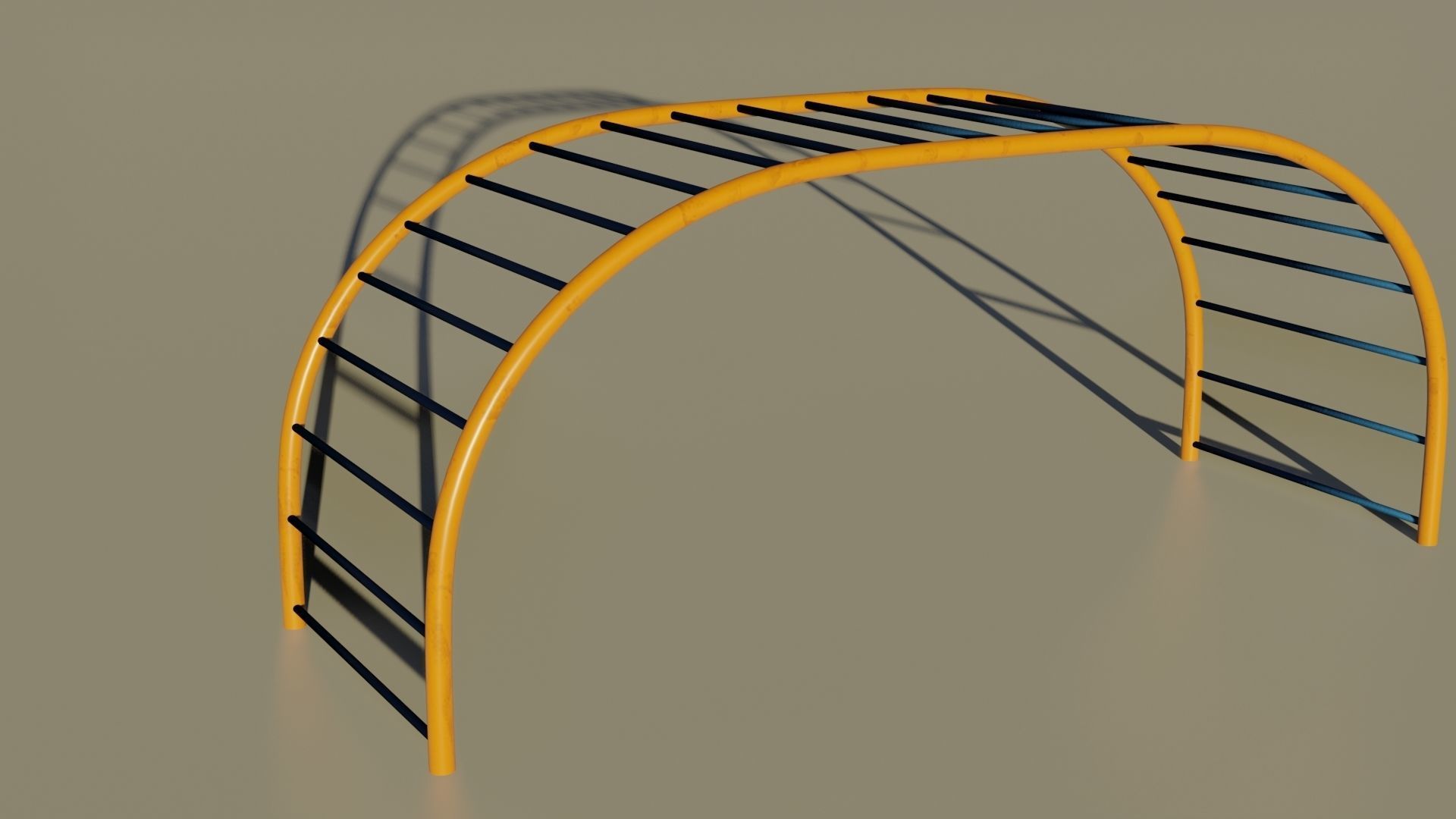 Playground 3D model play structure Low-poly 3D model_7