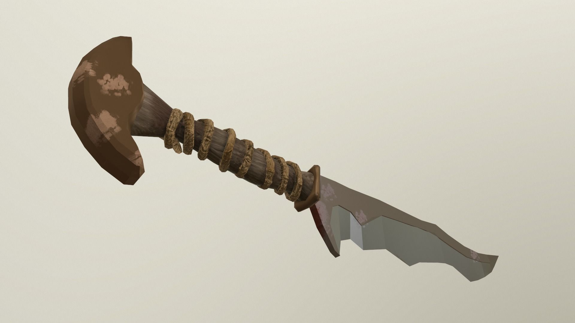 Orc Knife Low-poly 3D model_2