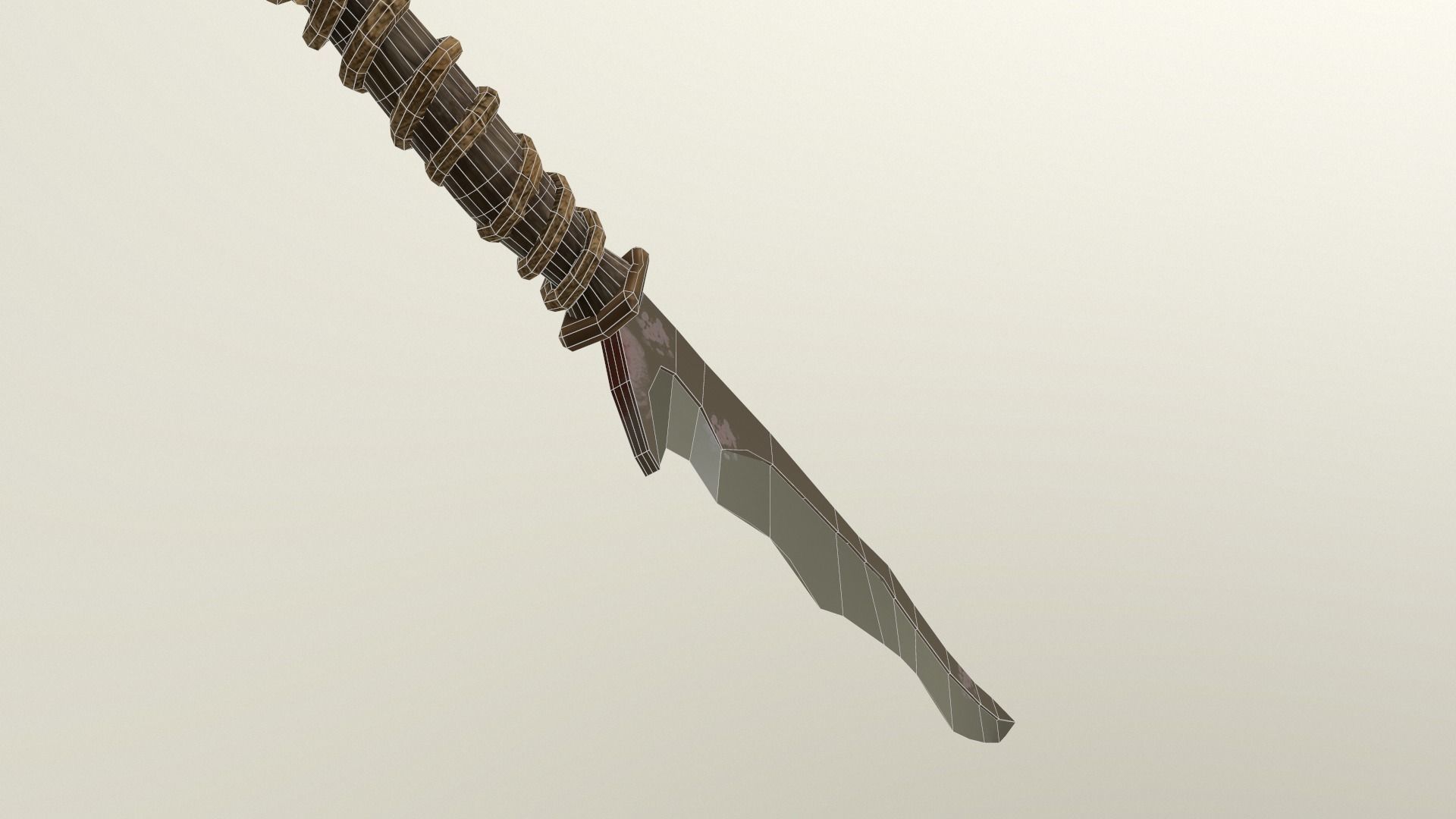 Orc Knife Low-poly 3D model_5