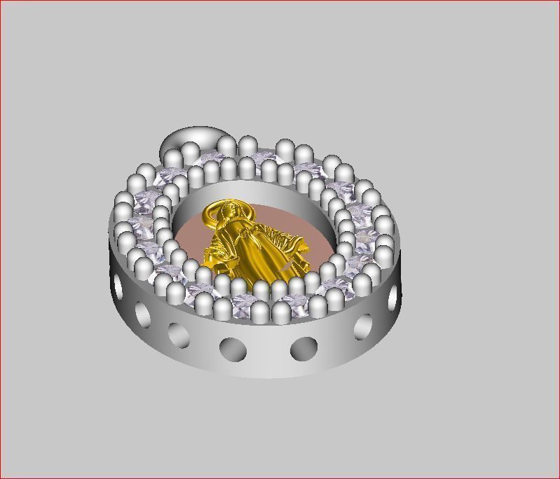 Jesus - Pendant 3D print model 3D print model_2