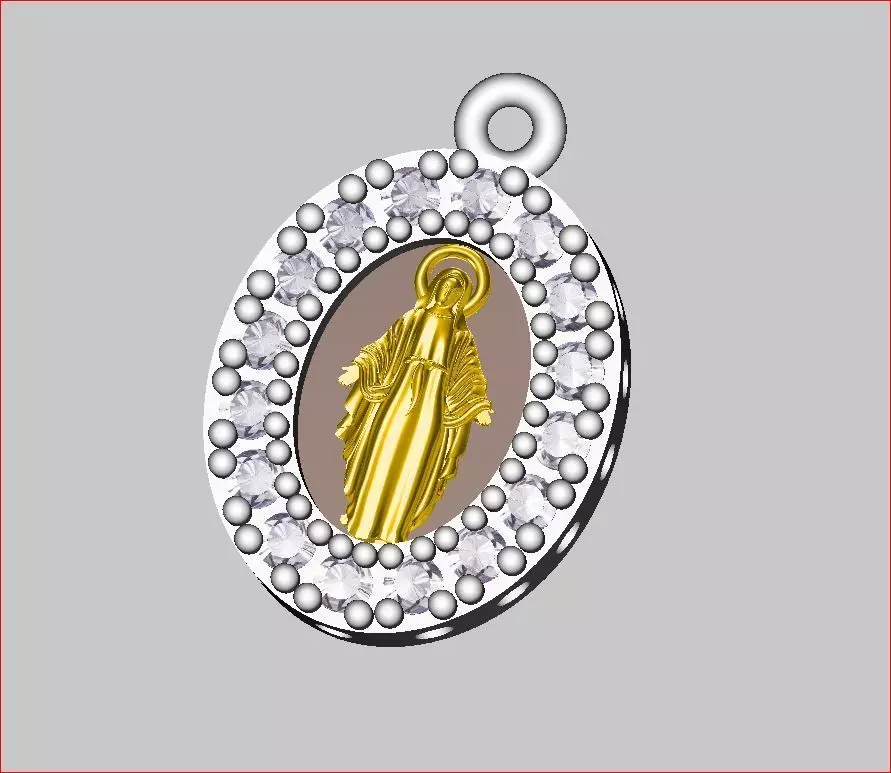 Jesus - Pendant 3D print model 3D print model_0