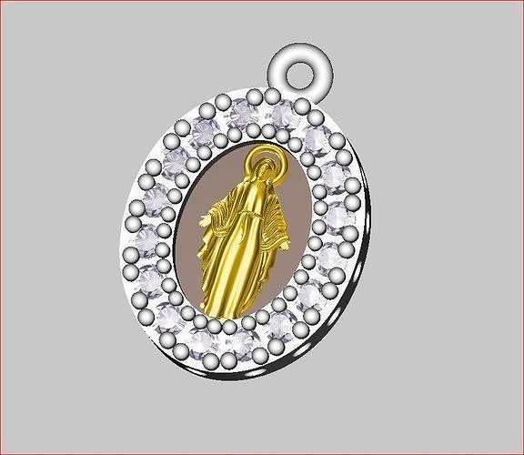Jesus - Pendant 3D print model 3D print model